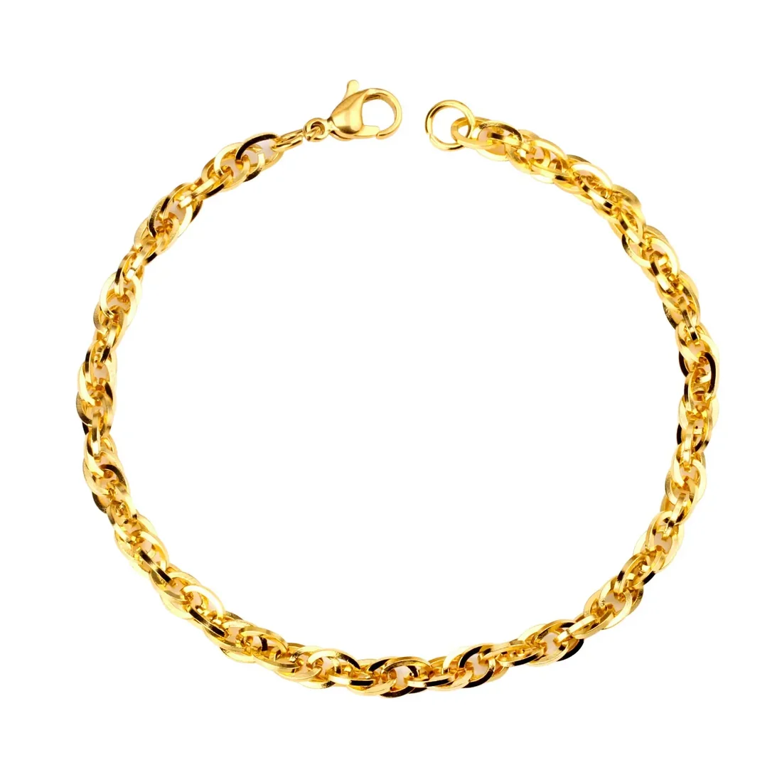 Bracciale catena a corda ritorta