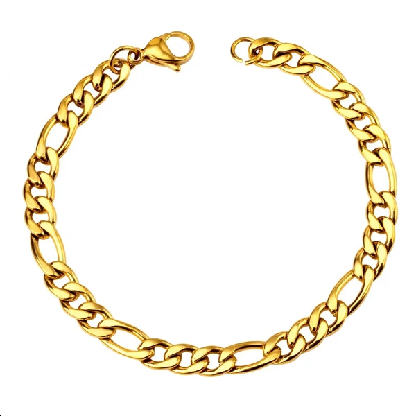 Bracciale catena grumette dorato