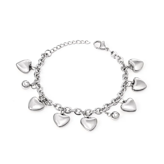 Bracciale con cuori