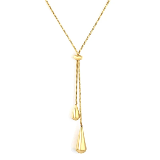 Collana con gocce asimmetriche